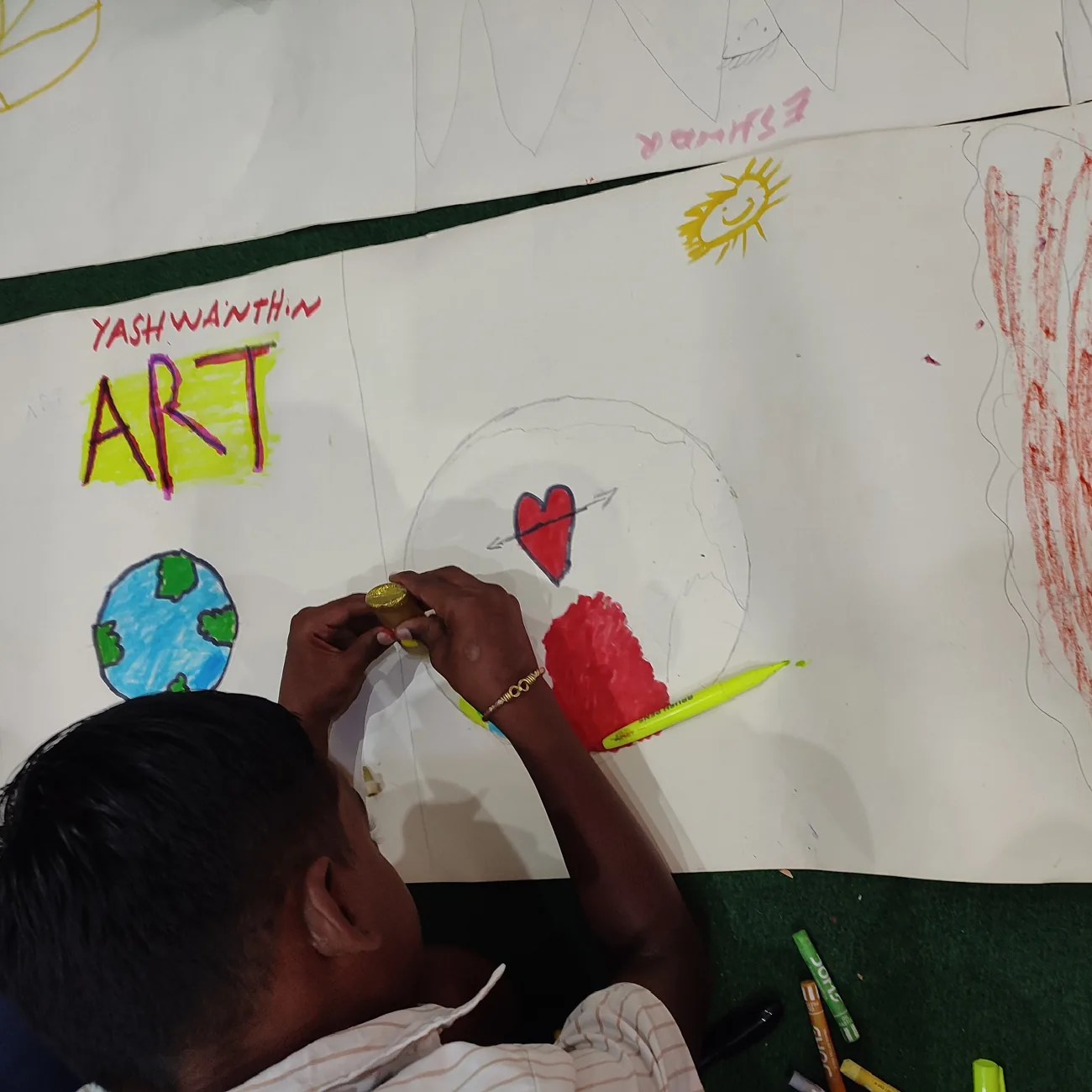 Young participant in NGO healing program